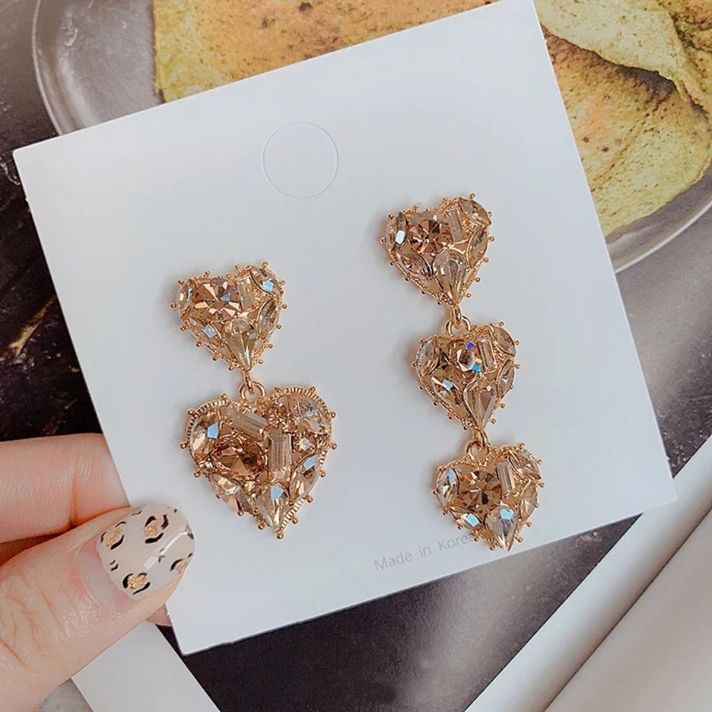 Classic Crystal Water Drop dangle Earrings